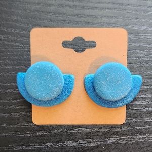 Free w/purchase Blue Clay Post Earrings